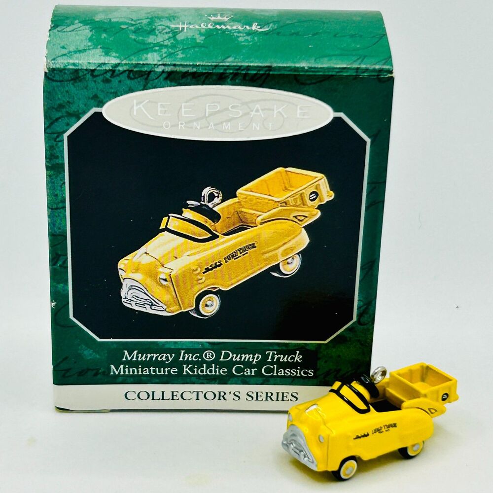 VTG 1998 Hallmark Ornament Murray Inc. Dump Truck Miniature Kiddie Car Classics